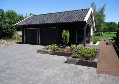 Aanleg tuin bij boerderij